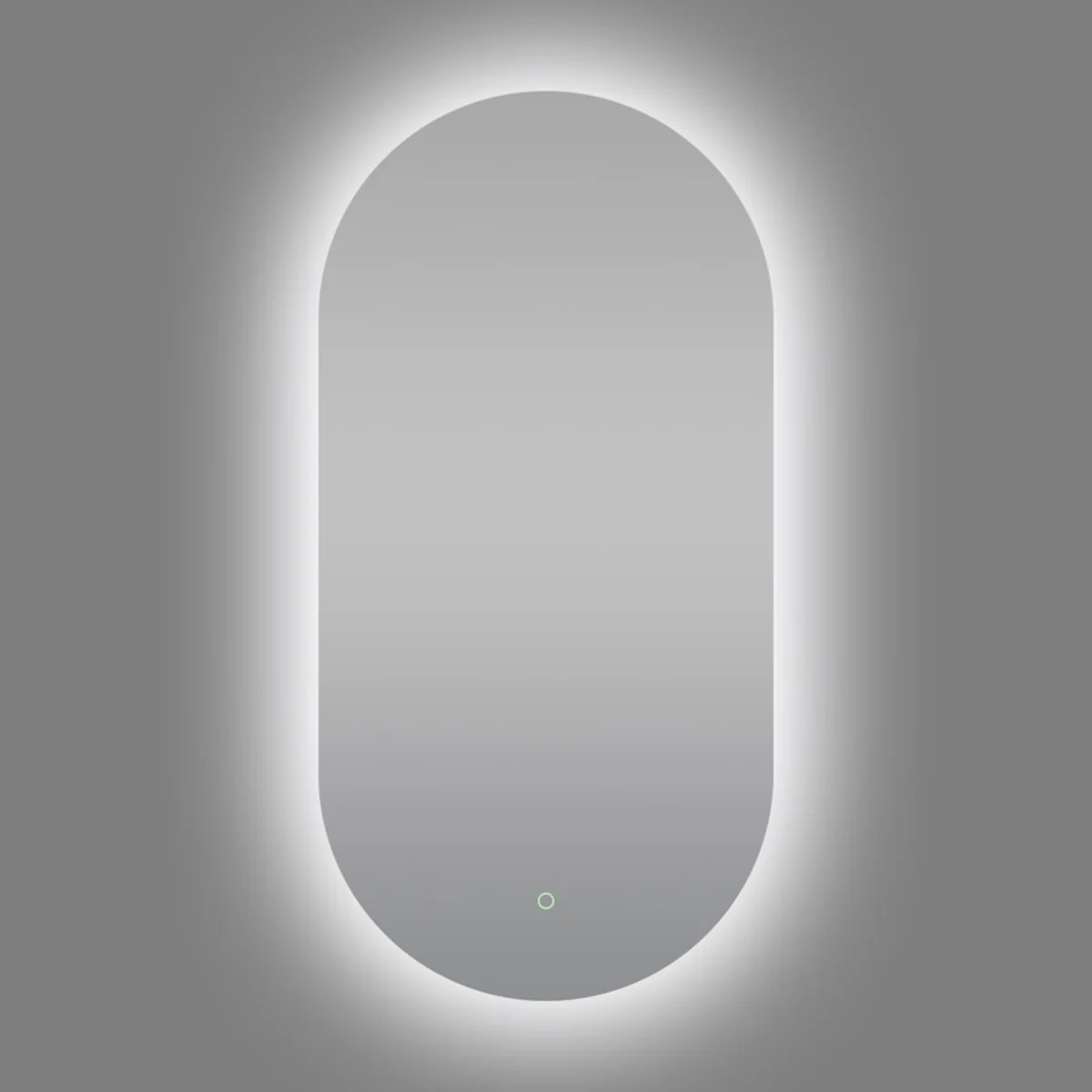 500*1000mm Oval Sharp-Edged 3 Color Lighting Backlit LED Mirror with Touch Sensor Switch