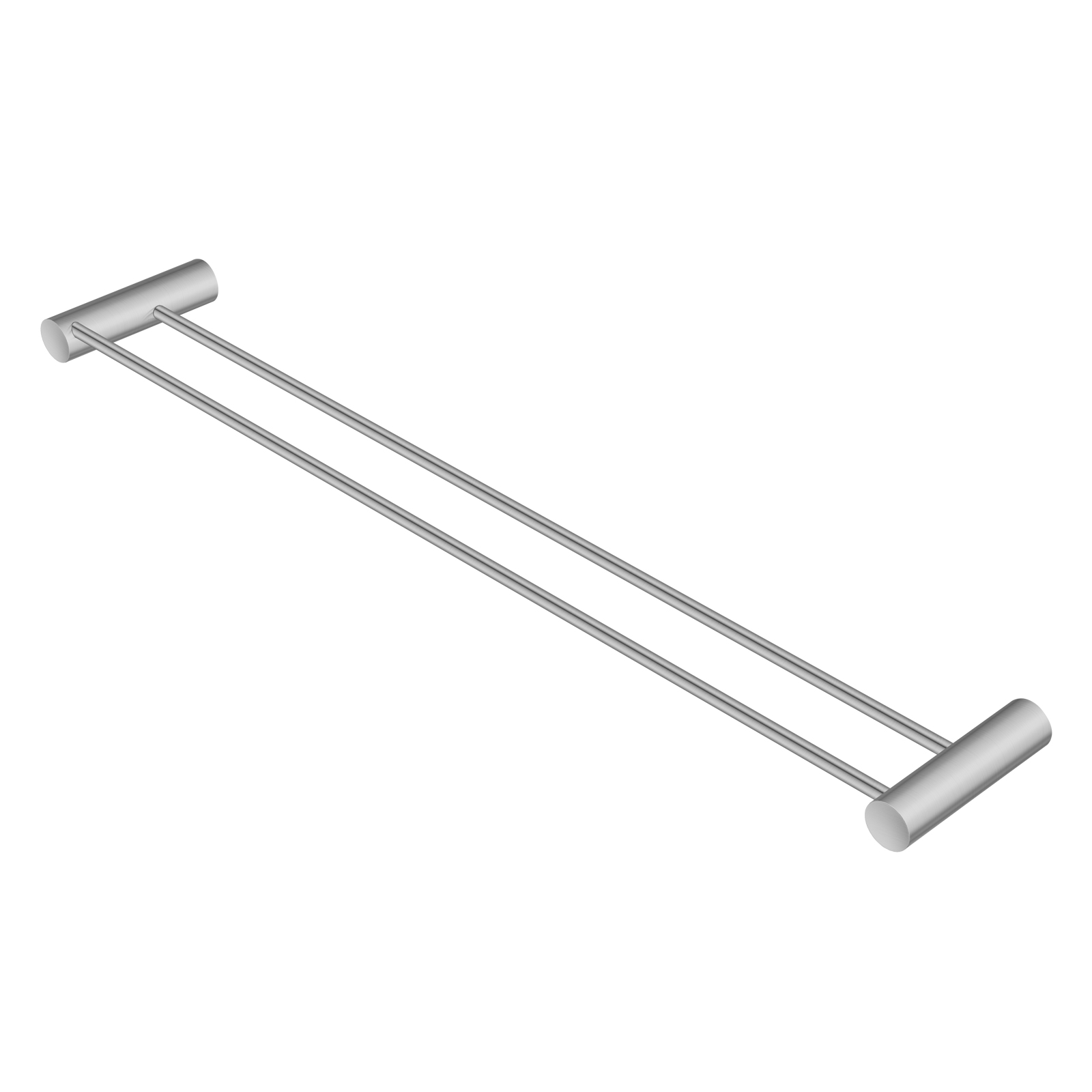 Aquperla Brushed Nickel Double Towel Rail 600mm