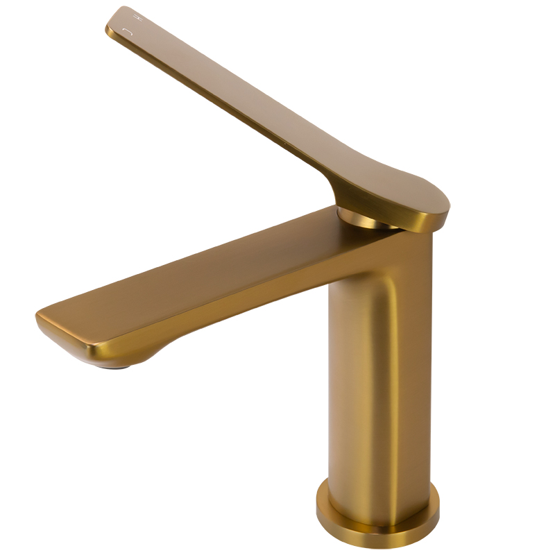 RUSHY Series Brushed Brass Basin Mixer