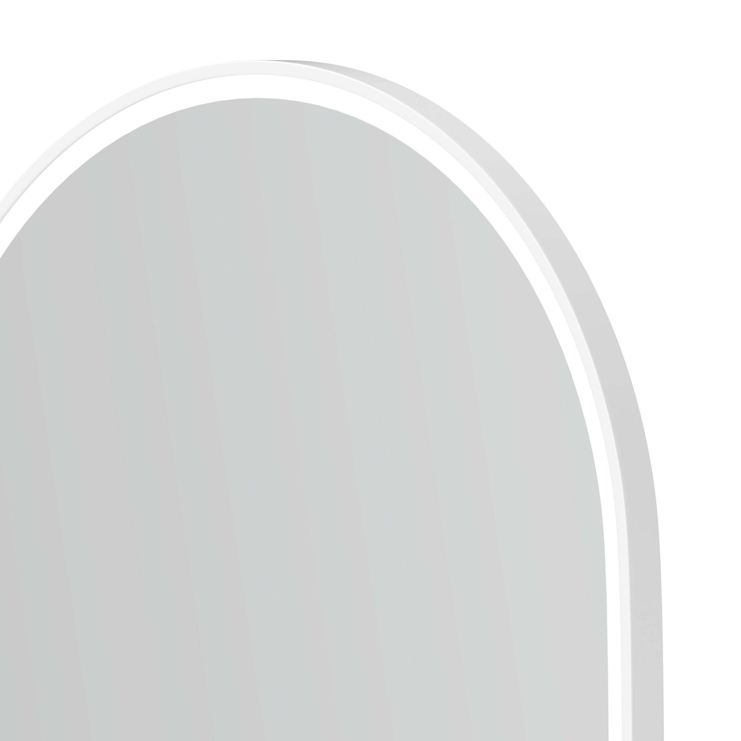 OTTI LED Noosa 900(H)x450(W) White Metal Frame Tuffi Mirror