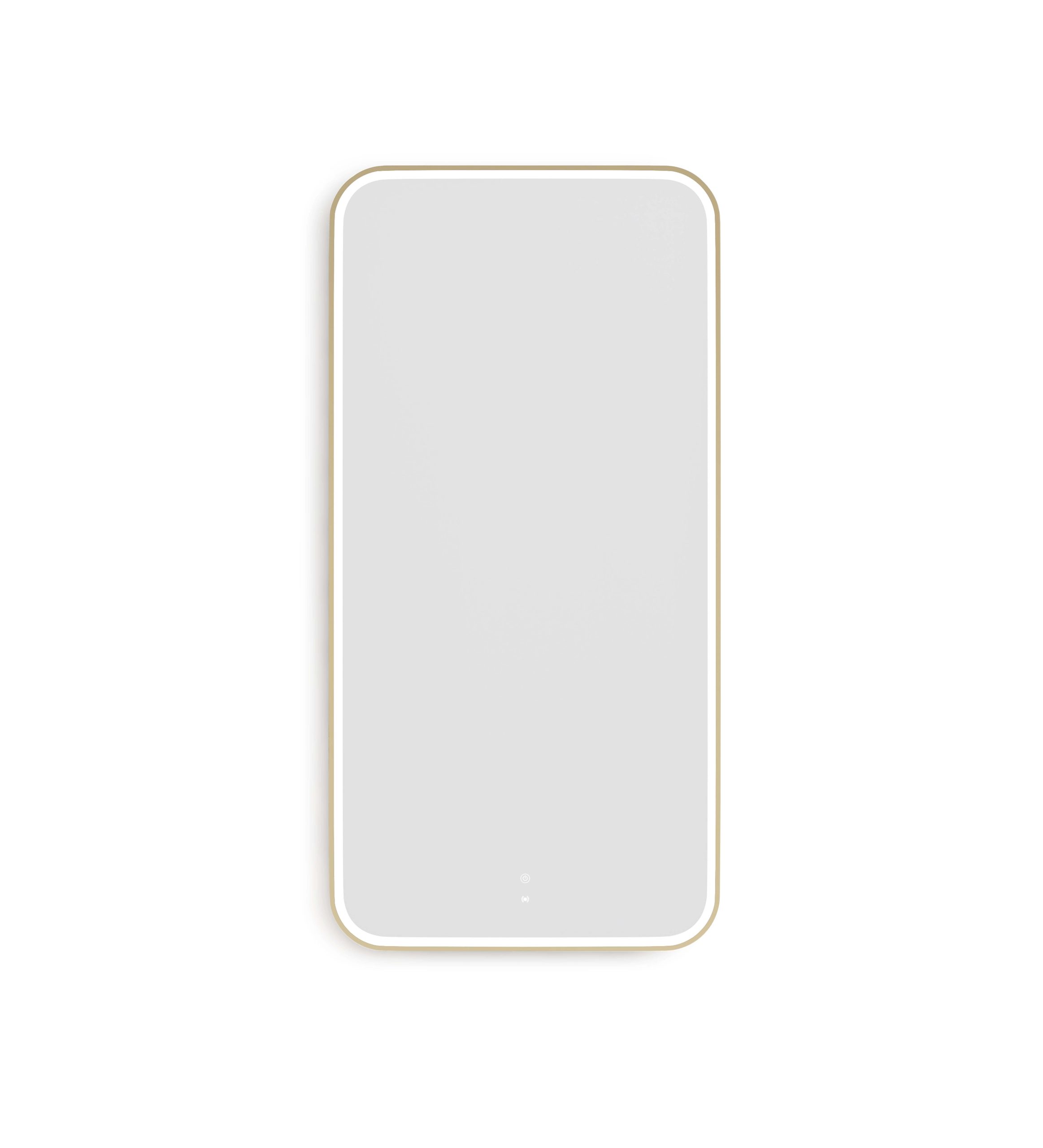 OTTI LED Newport 1500(W)x750(H) Gold Metal Frame Mirror- Install Horizontal or Vertical