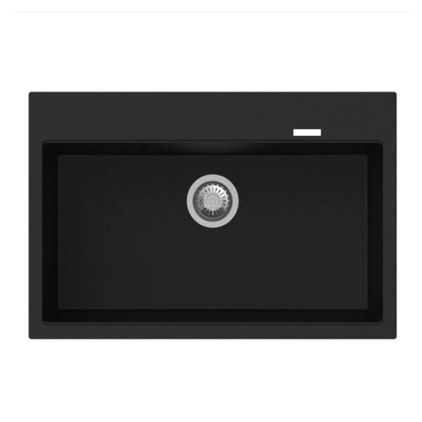 Black Carysil Waltz 780 Granite Single Bowl Stone Kitchen Sink 780510220mm
