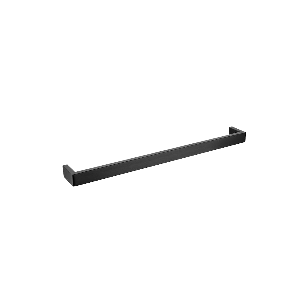 IVANO - 600mm Black Single Towel Rail