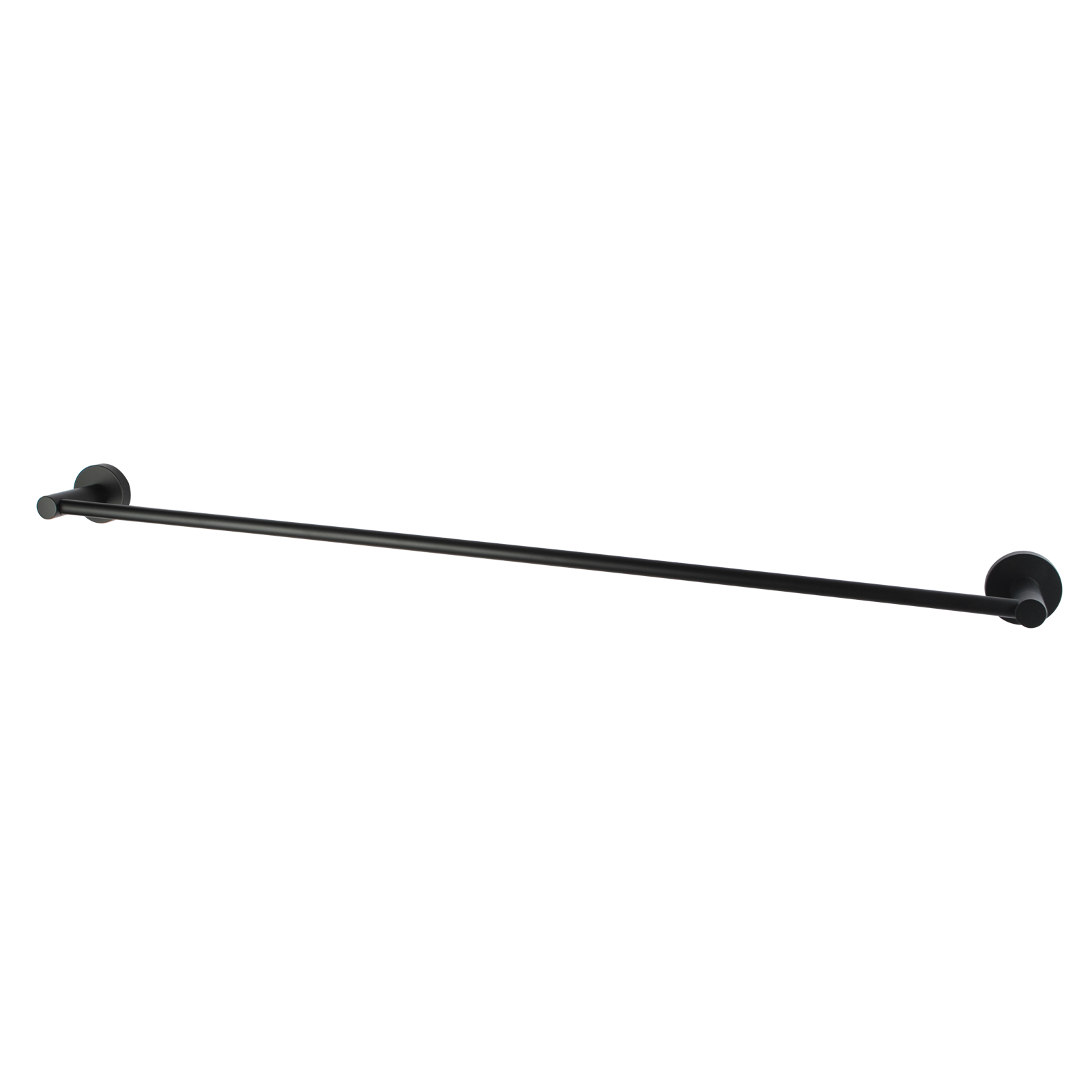 LUCID PIN - 800mm Black Cuttable Single Towel Rail
