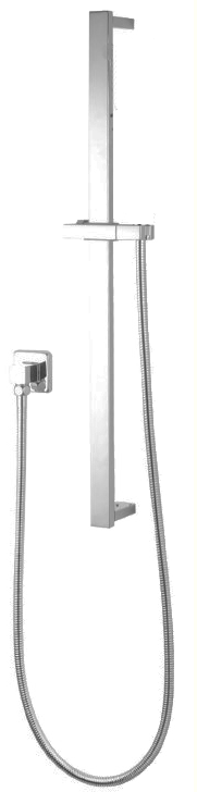 RUSHY Series Brushed Nickel Round Rain Shower Set (Slimline)