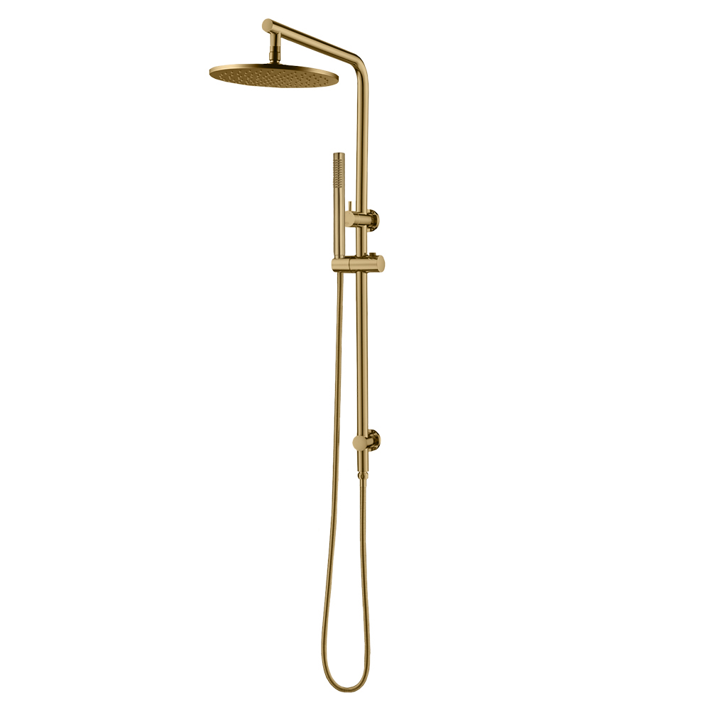 RUSHY Series Brushed Brass 10″ Rain Shower Head (2128-A)