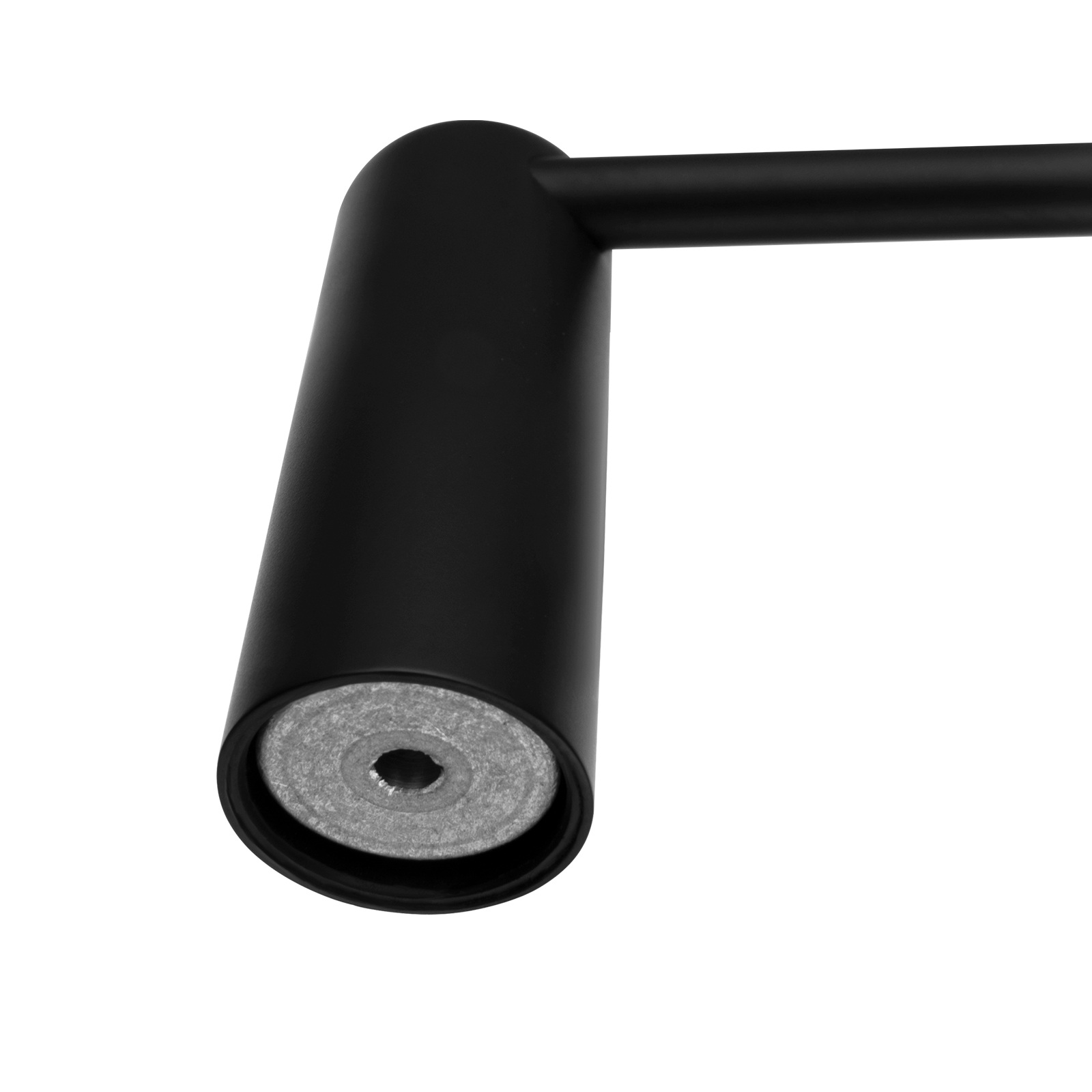 Aquaperla Black Single Towel Rail 600mm