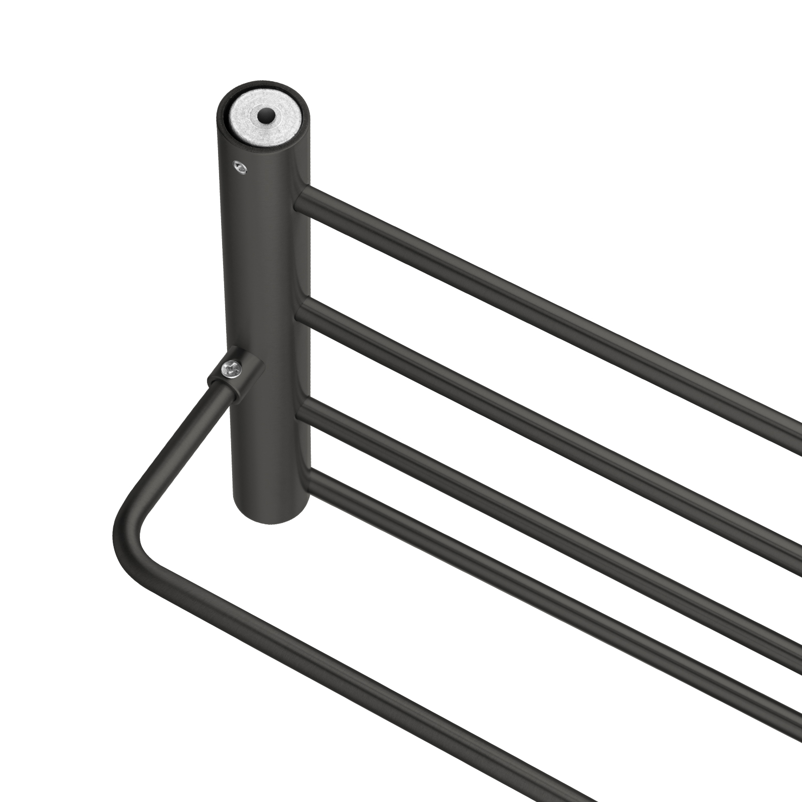 Aquaperla Gun Metal Grey Shower Shelf