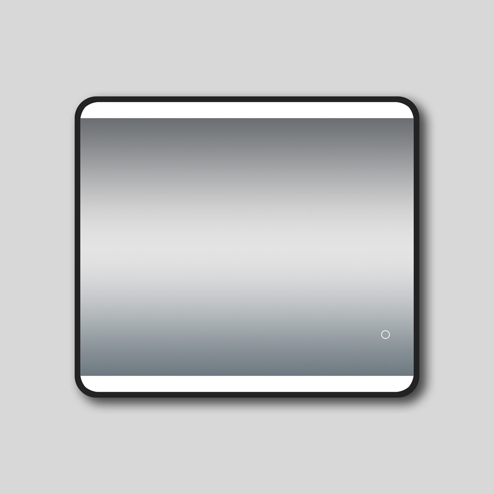 700*800 Curved Rim Rectangle 3 Color Lighting Frontlit Framed LED Mirror Touch Sensor Switch Mounted Horizontal or Vertical