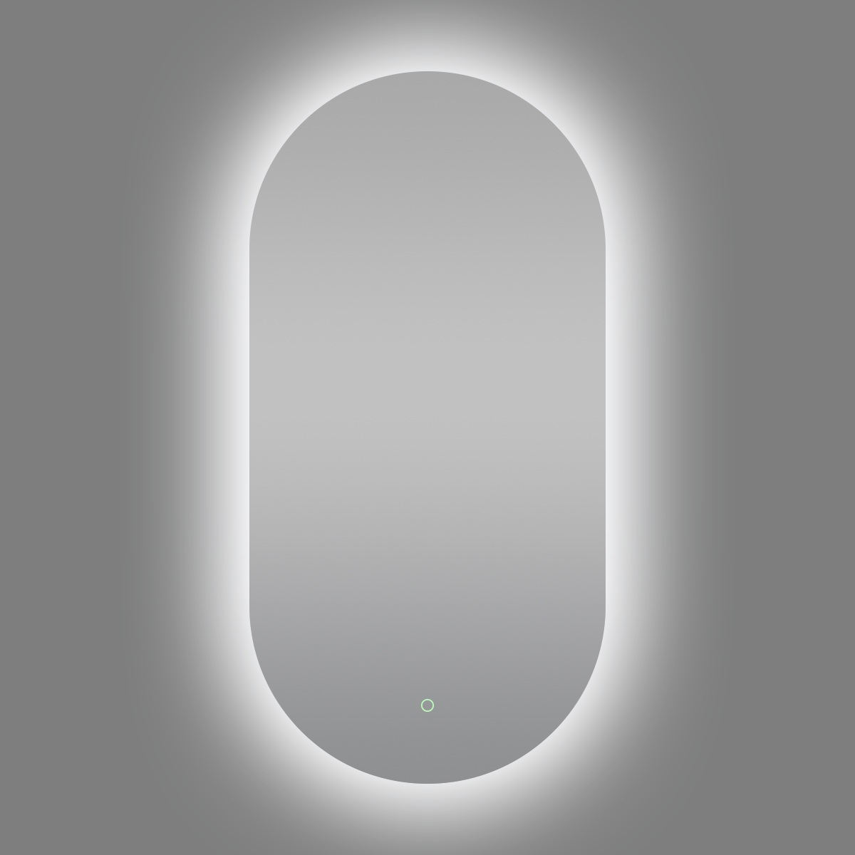450*900mm Builder Range Oval Sharp-Edged 3 Color Lighting Backlit LED Mirror with Touch Sensor Switch