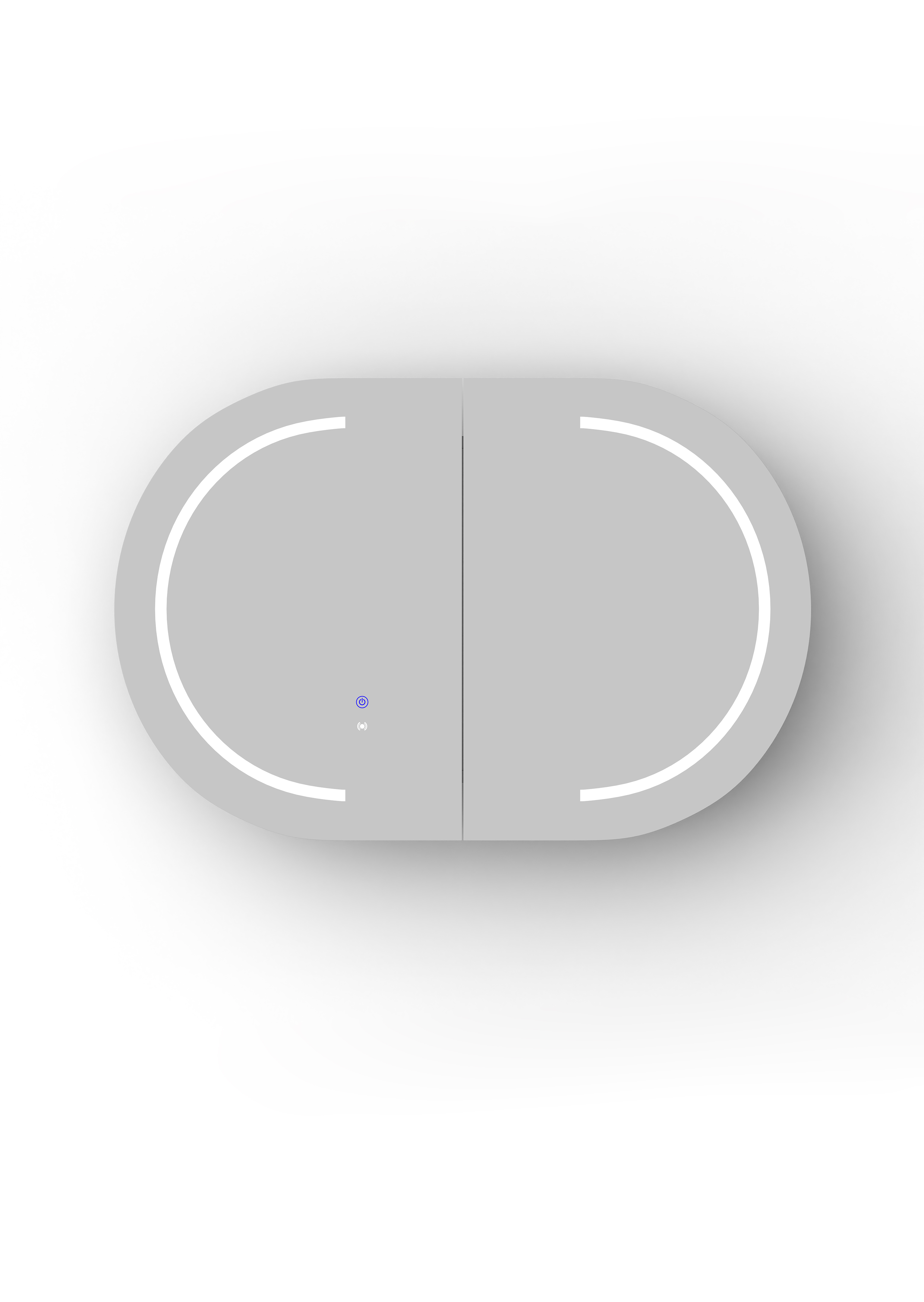 LED Bondi 900(W)x600(H) Black Oak Shaving Cabinet - Premium Edition