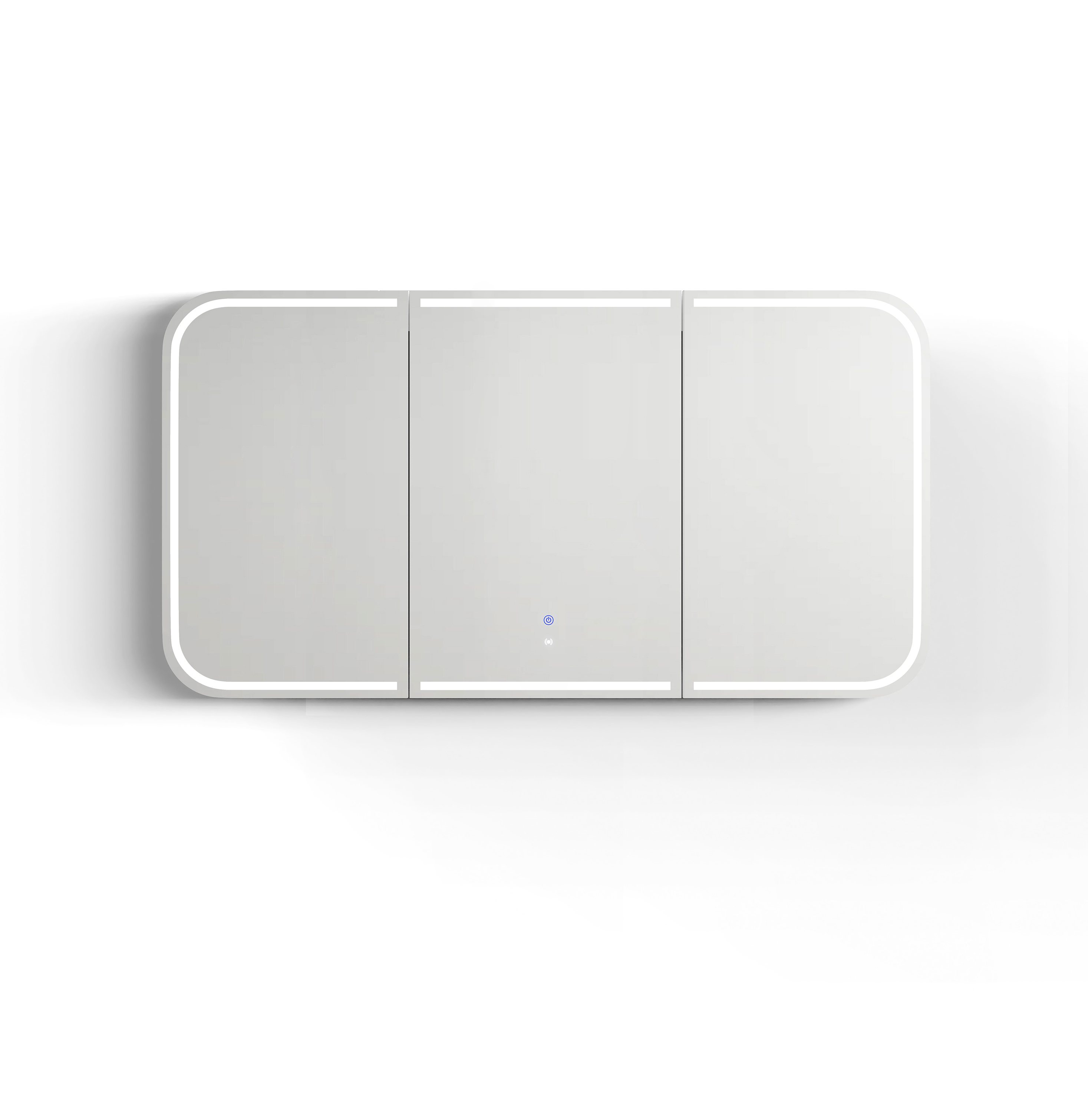 LED Newport 1500(W)x750(H) Natural Oak Shaving Cabinet - Premium Edition