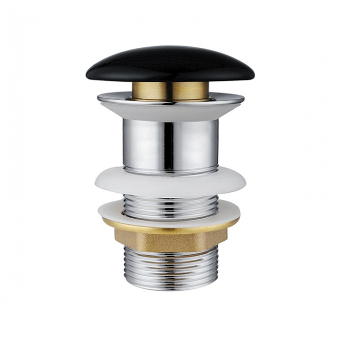 BASIN 32MM CBLACK POP UP WASTE NO OVERFLOW