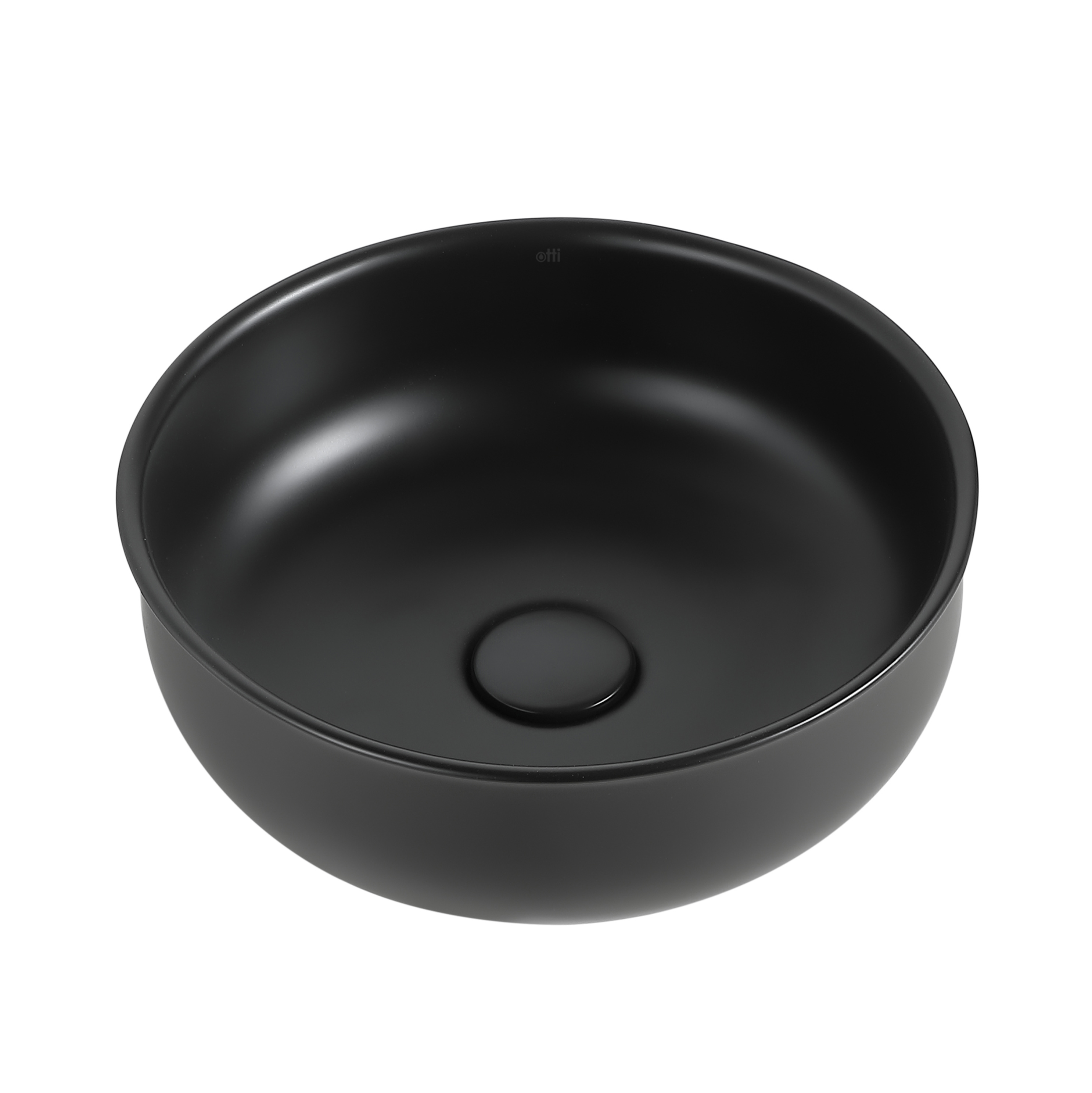 BRONTE ROUND 360X360X130 MATTE BLACK BASIN