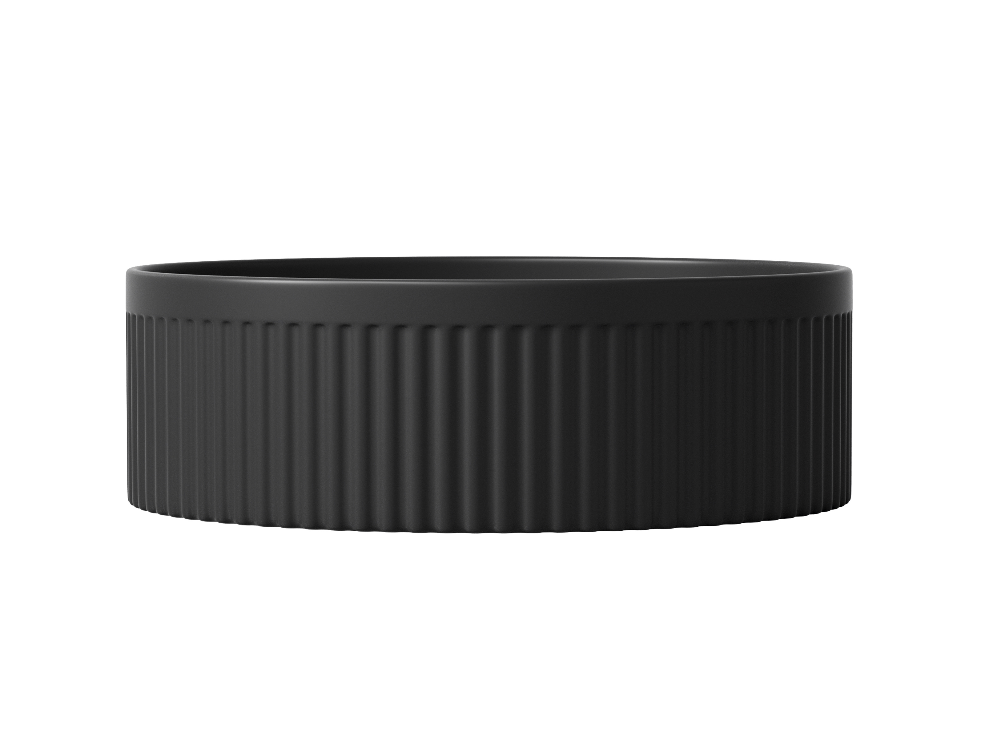 OXFORD ROUND 395X395X120 MATTE BLACK BASIN