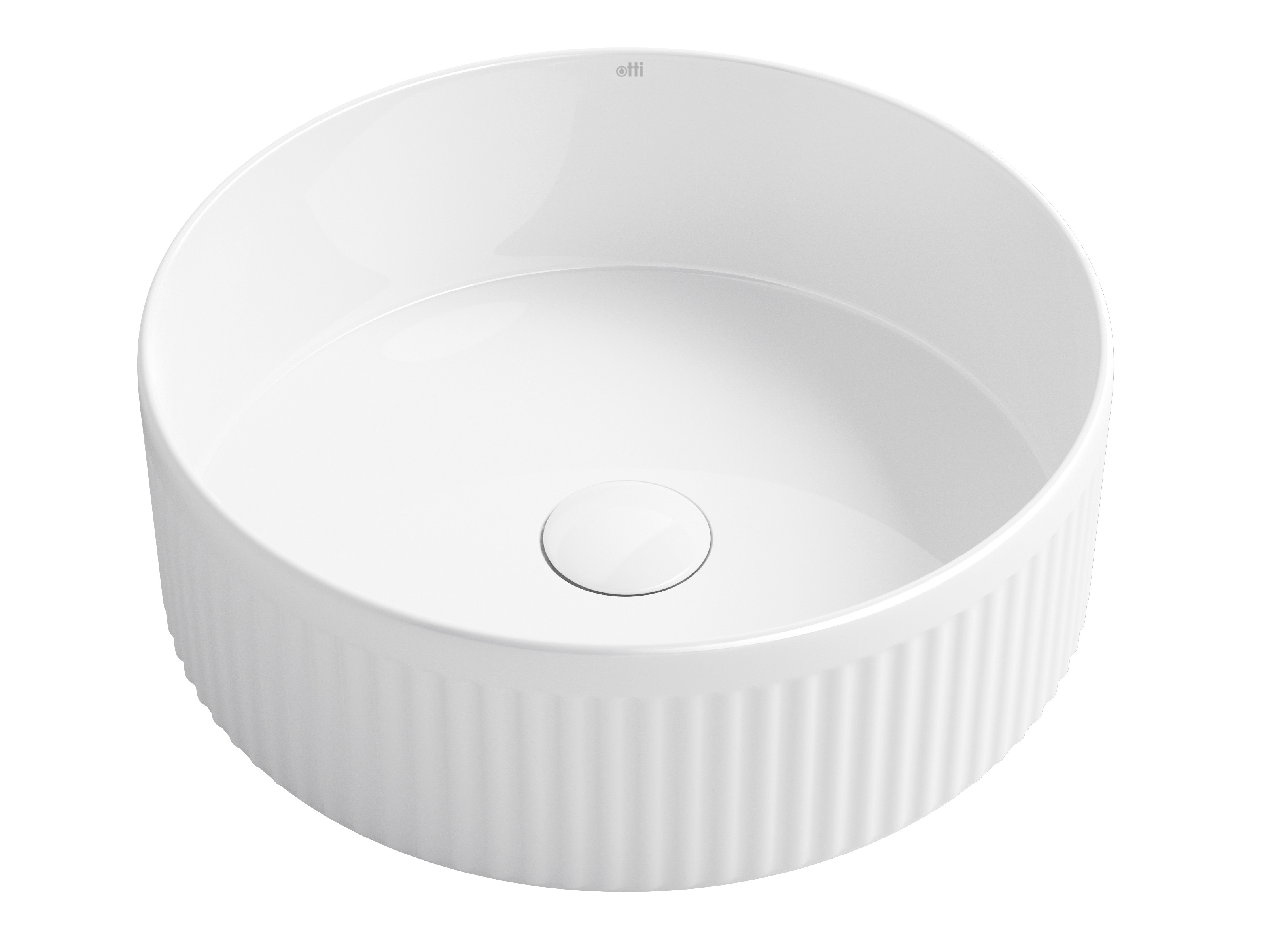 Oxford Round 395x395x120 Matte White Basin