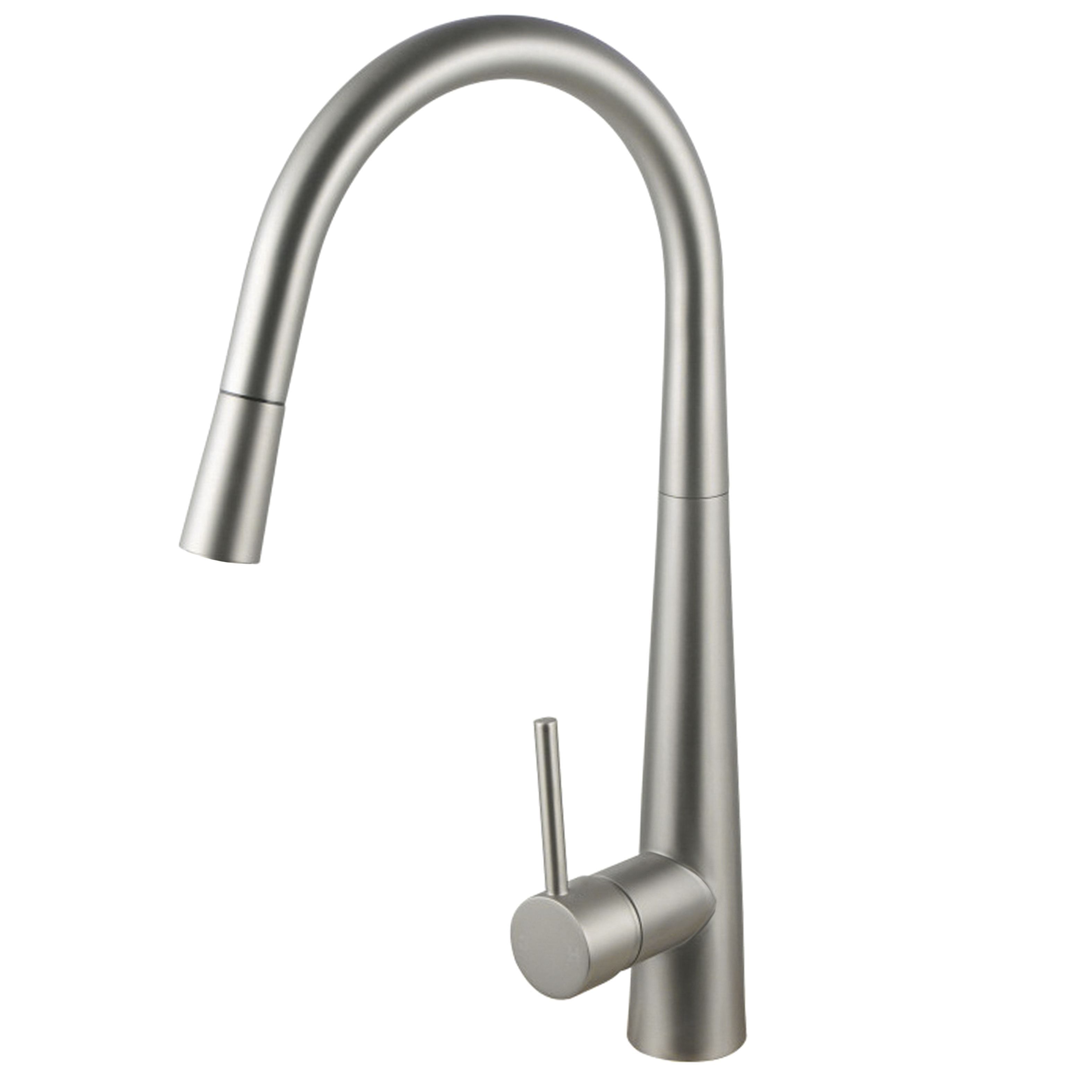 Otti Pull Out Kitchen Mixer 420 Brushed Nickel