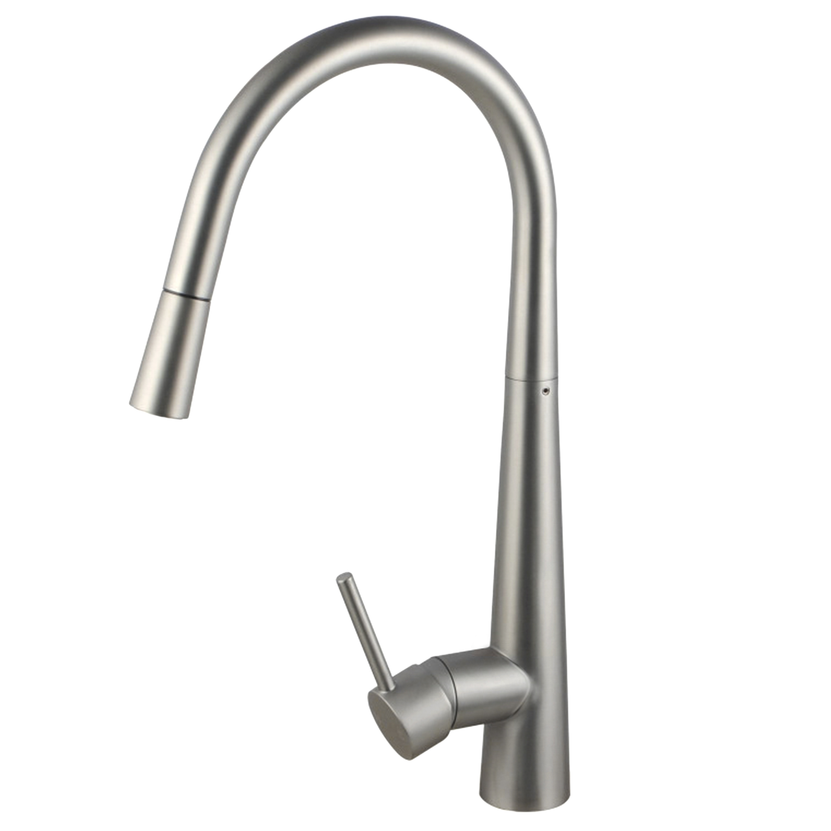 Otti Pull Out Kitchen Mixer 420 Brushed Nickel