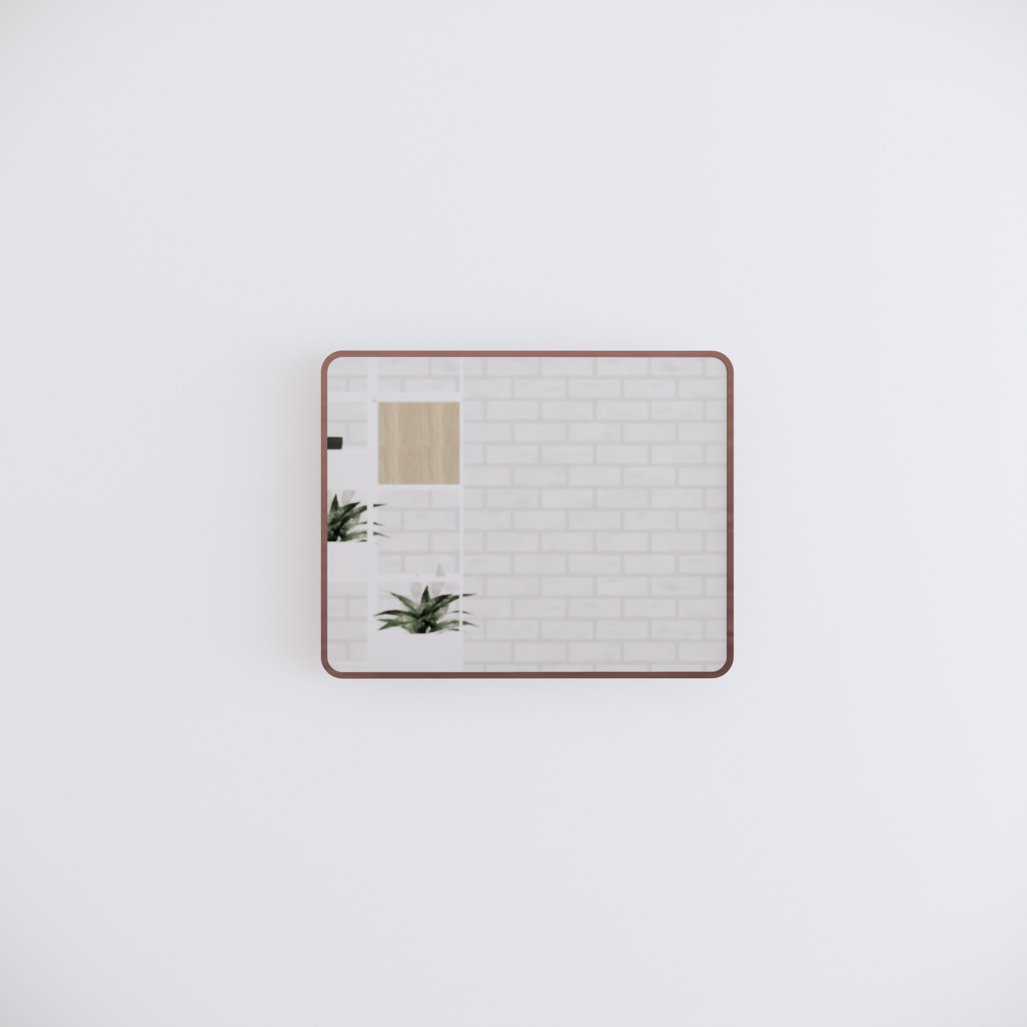 Brushed Copper Framed Mirror Rectangle Square Wall Mounted 750-1500mm - ME1280-BC 1200x800mm