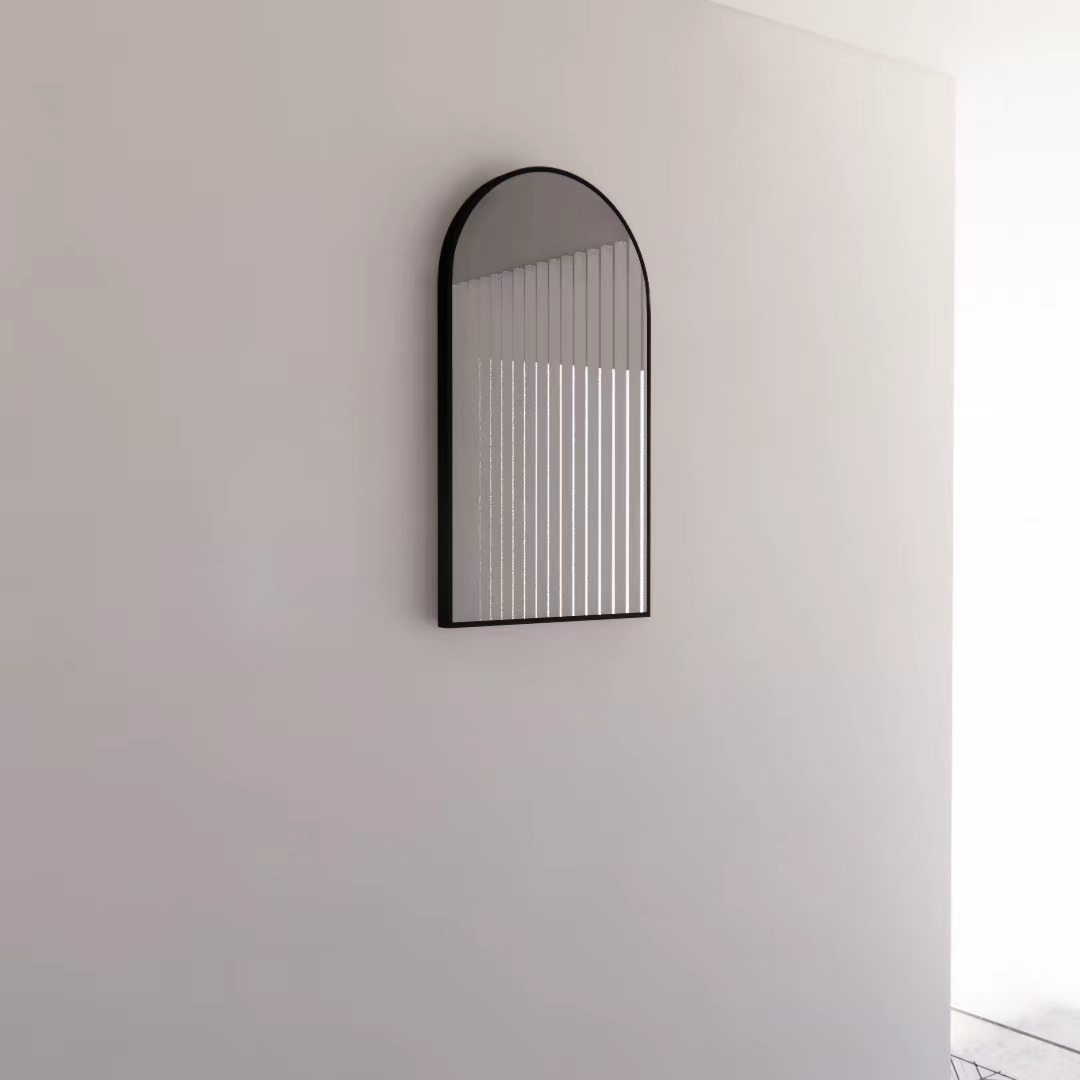 Black Framed Arch 450/600mm Mirror Wall Mounted - ME-AR2-9060BF 900x600mm