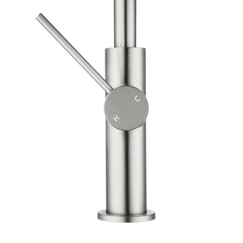 Brushed Nickel Standard Slim Kitchen Mixer