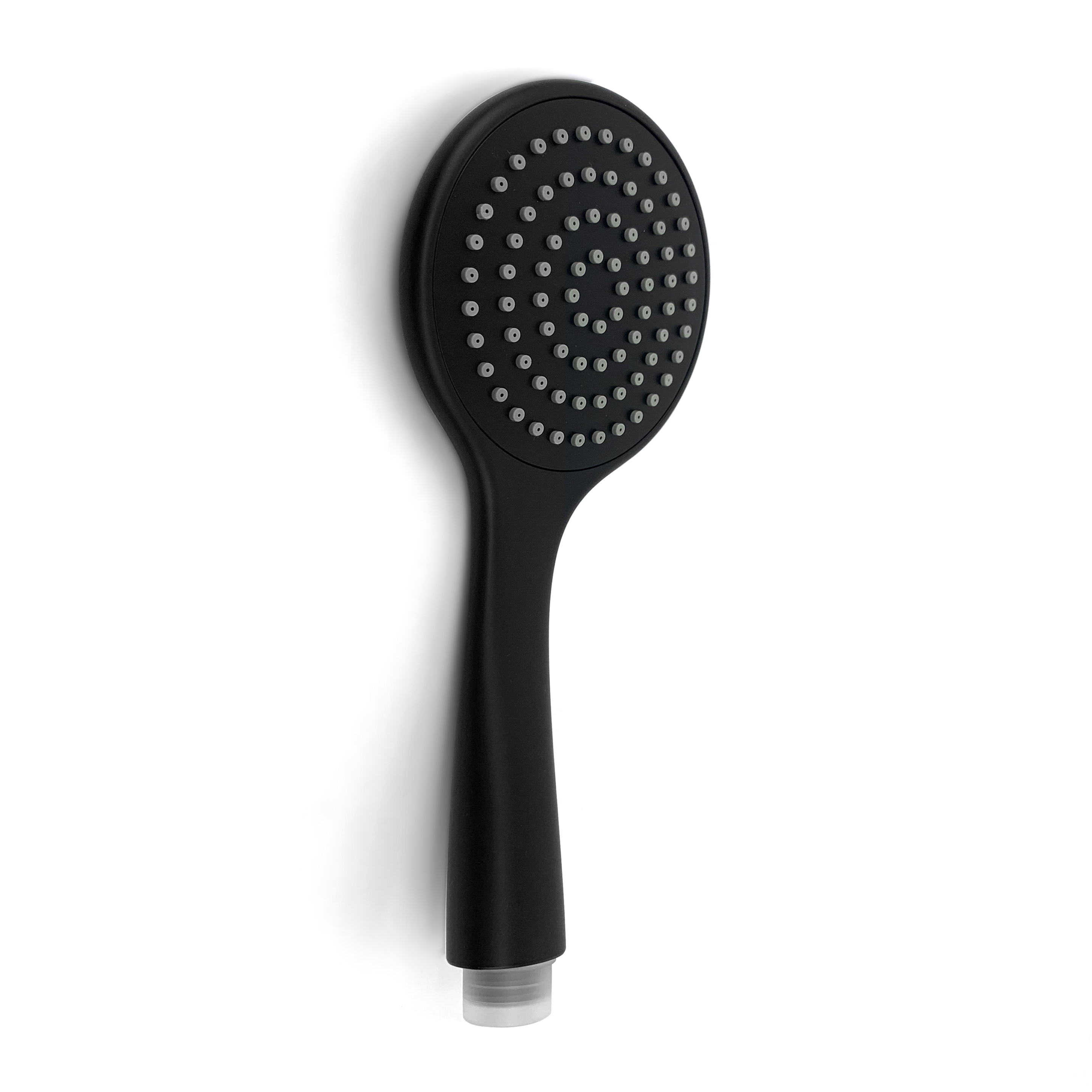 Pavia Black Shower Rail With Round Handheld Shower Piece