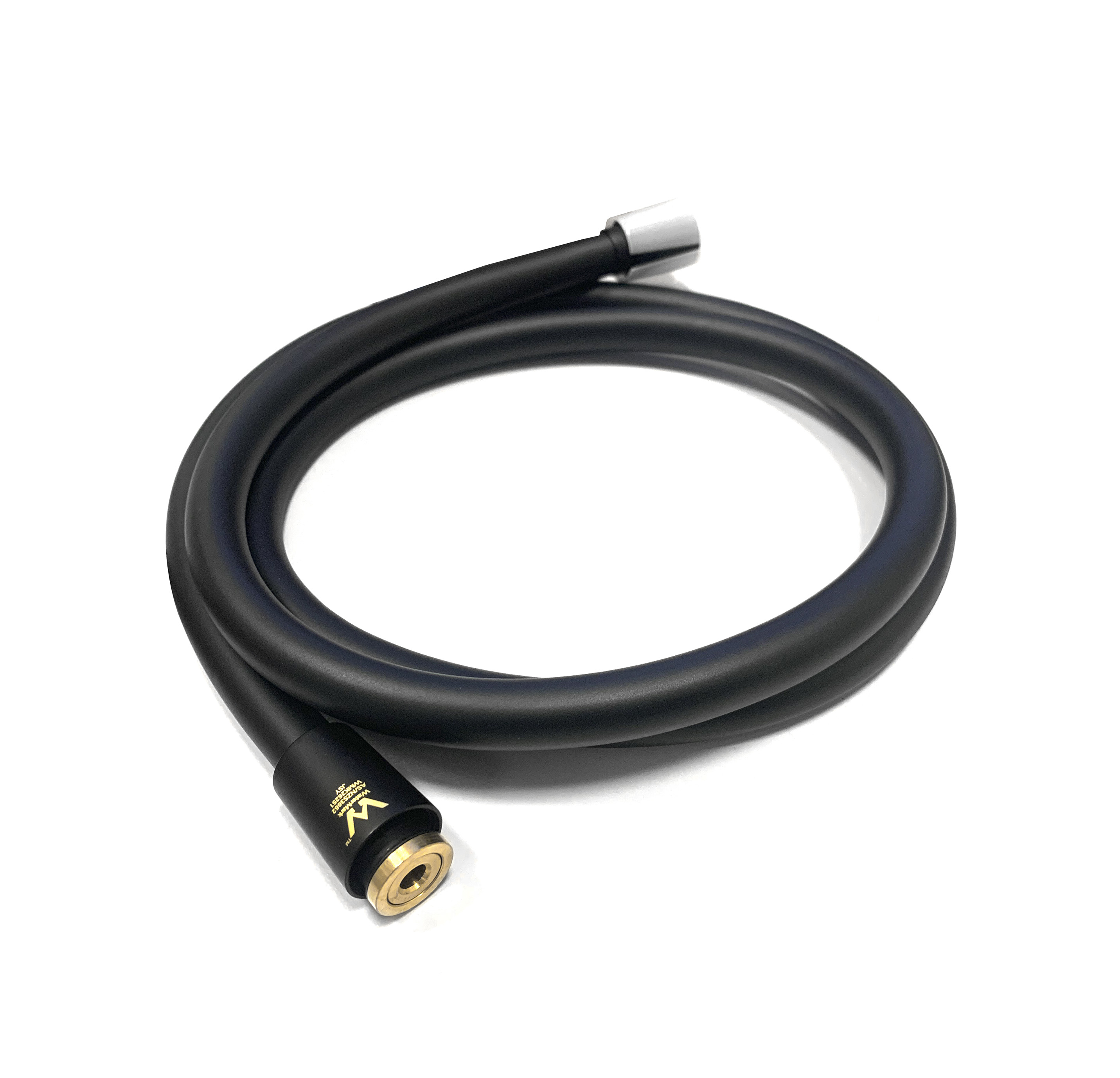 Pavia Black Shower Rail With Round Handheld Shower Piece