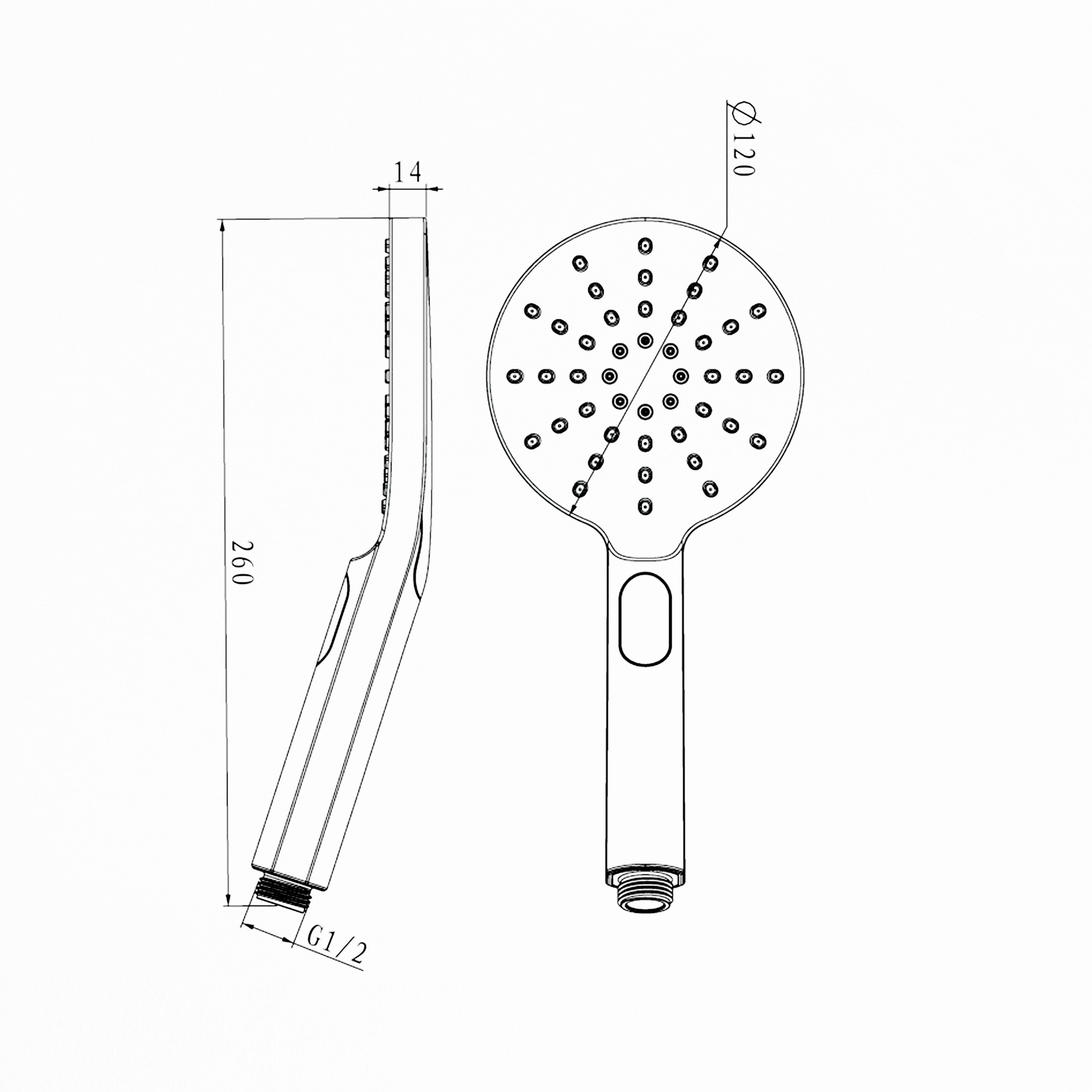 Pavia Compact Twin Shower With 200mm Round Head Chrome