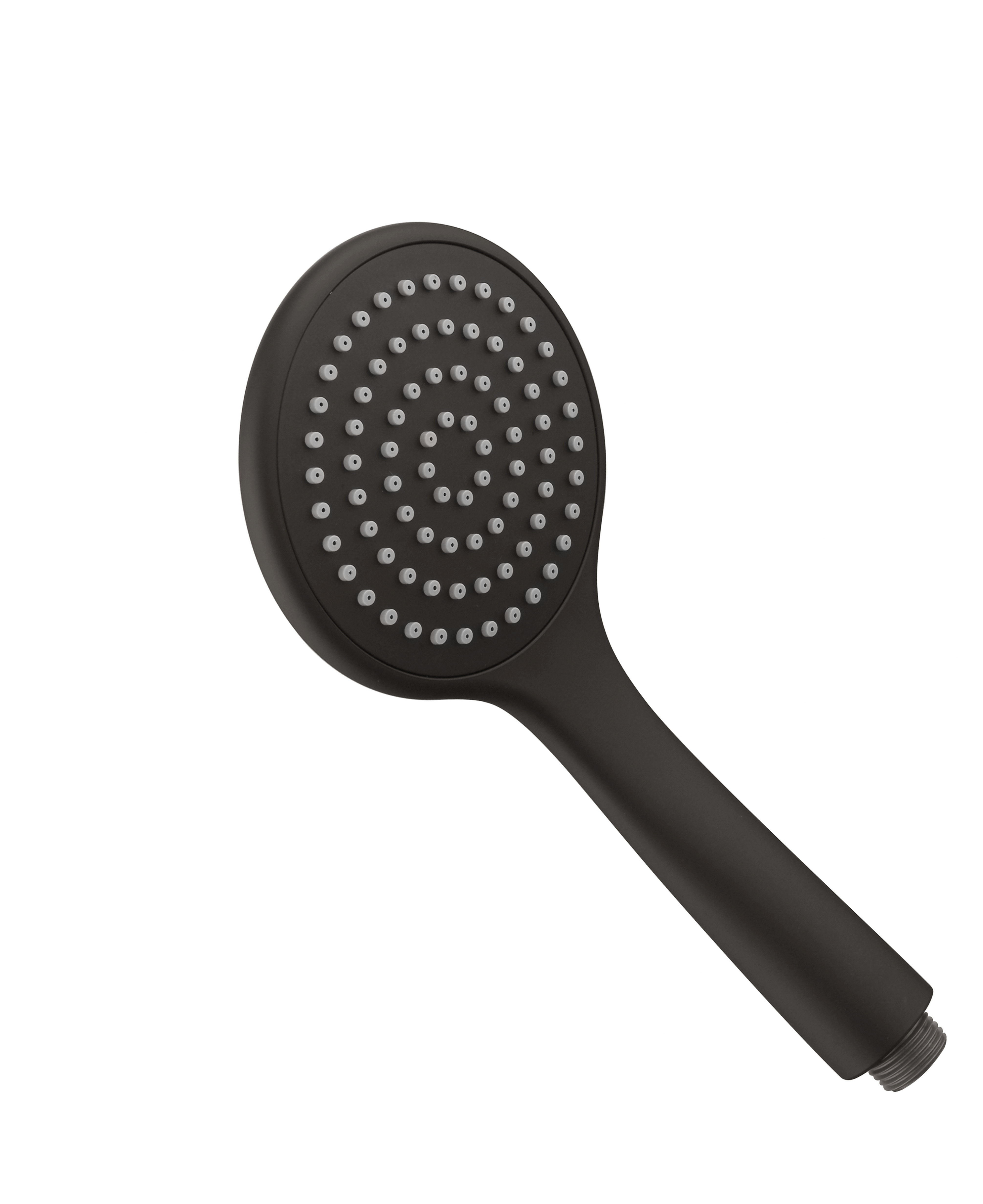 Pavia Gun Metal Shower Rail With Round Handheld Shower Piece