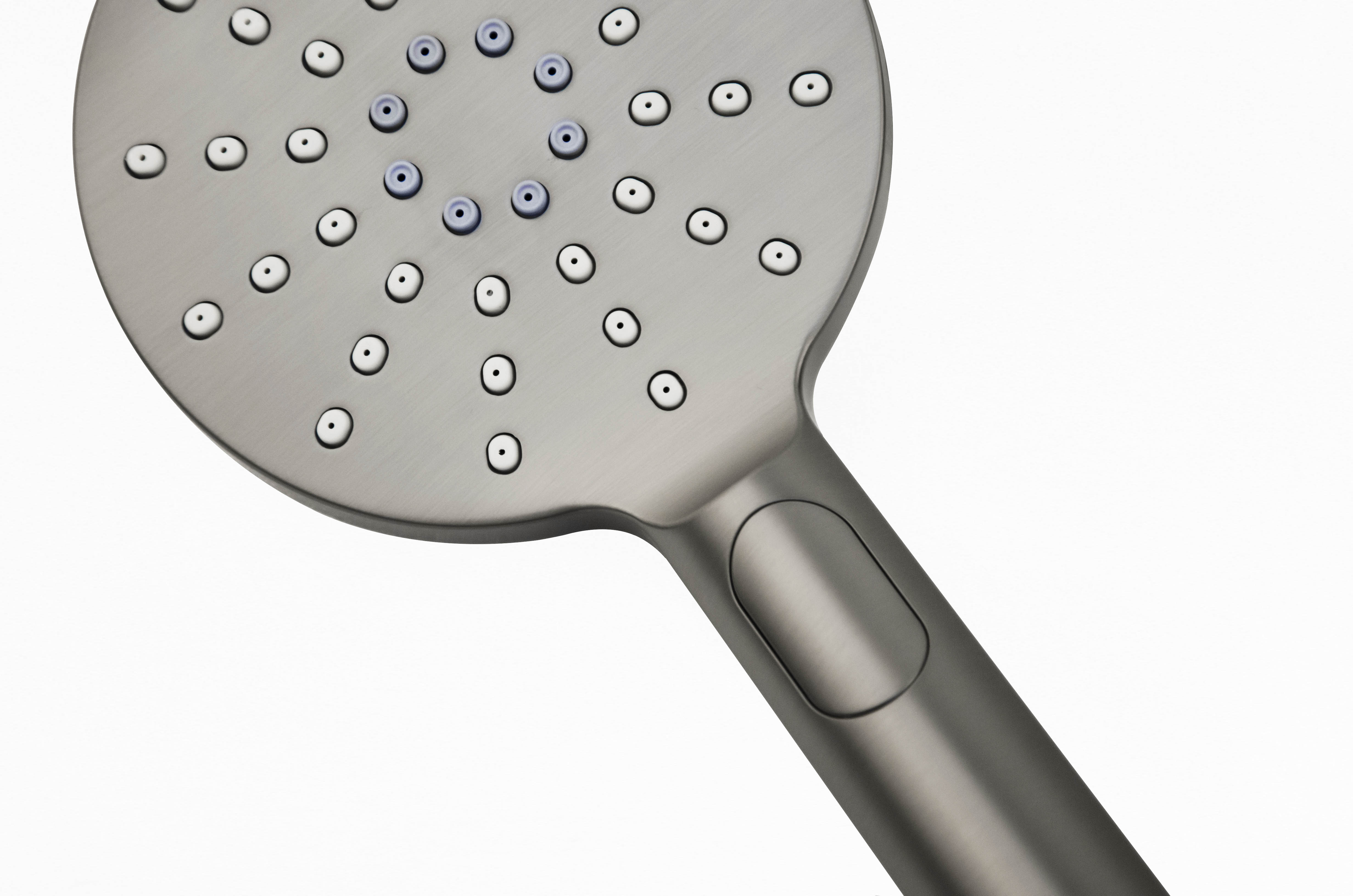 Pavia Twin Shower On Rail 200mm Shower Head Round Gunmetal