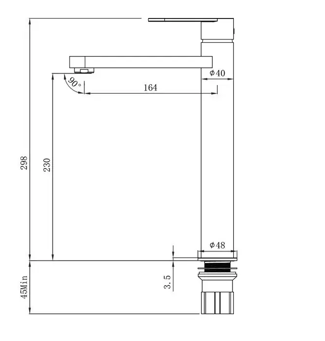 RUSHY Series Brushed Nickel Basin Mixer