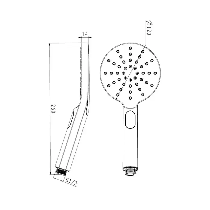 Pavia Dual Hose Twin Shower 200mm Round Head